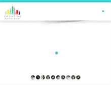 Tablet Screenshot of creativeaudiopost.com